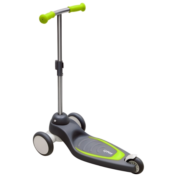 Trotinetă pentru copii cu trei roți Qplay Mika (630329) Green 2 ani, 50 kg, Din PU photo 2