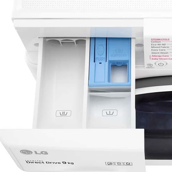 Mașină de spălat LG F4WV329S0E White 9 kg, 1400 rpm, B photo 7