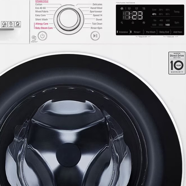 Mașină de spălat LG F4WV329S0E White 9 kg, 1400 rpm, B photo 8