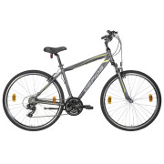 Bicicletă Gepida Alboin 200CRS 28" 22 Gray Yellow Oțel / Pentru adulți