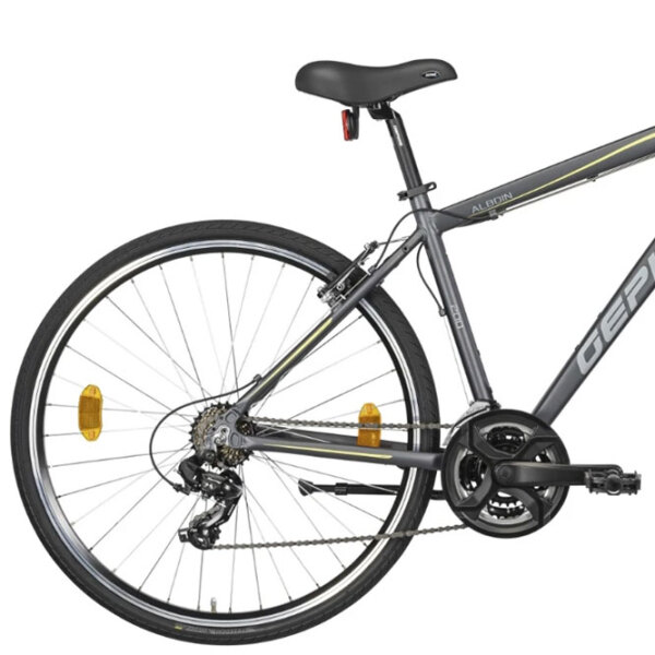 Bicicletă Gepida Alboin 200CRS 28" 22 Gray Yellow Oțel / Pentru adulți photo 2