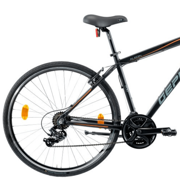 Bicicletă Gepida Alboin 200CRS 28" 19" Black Orange Oțel / Pentru adulți photo 2