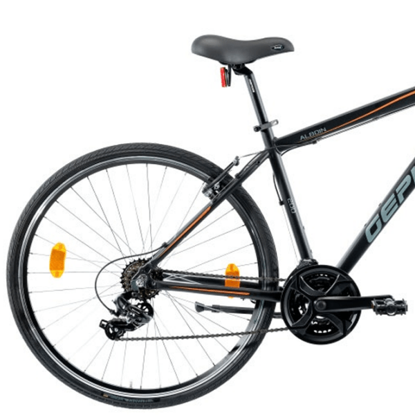 Bicicletă Gepida Alboin 200CRS 28" 21" Black Orange Oțel / Pentru adulți photo 2