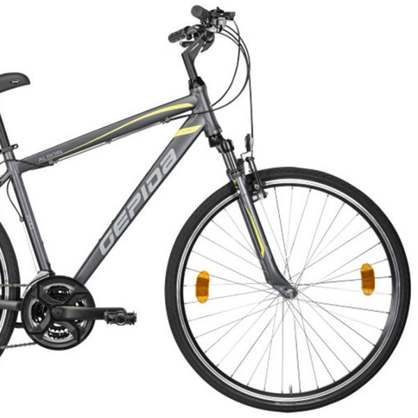 Bicicletă Gepida Alboin 200CRS 28" 19" Gray Yellow Oțel / Pentru adulți photo 3