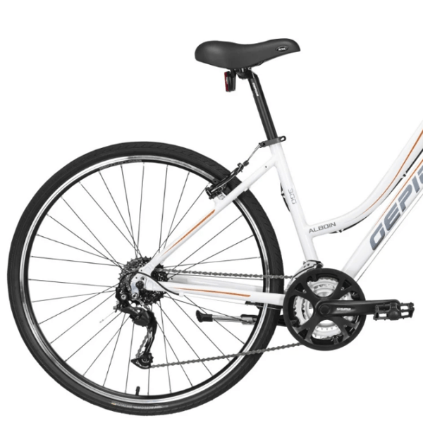 Bicicletă Gepida Alboin 300CRS 28" 19" White Orange Oțel / Pentru adulți photo 2