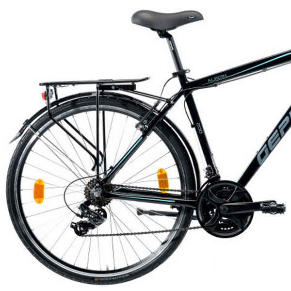 Bicicletă Gepida Alboin 200 28" 19" Black Green Oțel / Pentru adulți photo 2