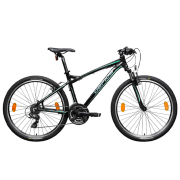 Bicicletă Gepida Mundo 26" 17" Black Green Oțel / Pentru adulți