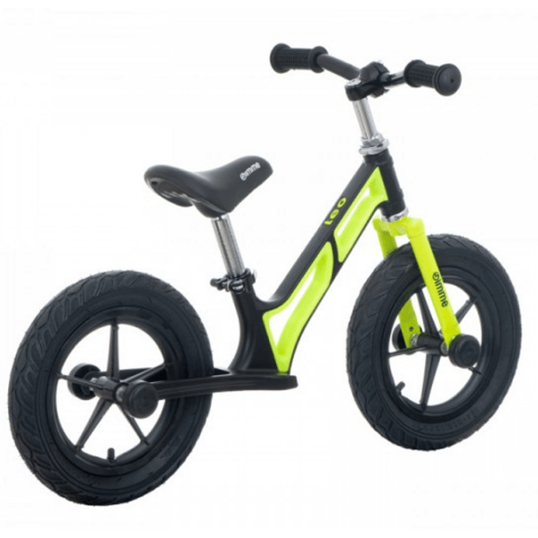 Bicicletă fără pedale Kikka Boo Leo 11" 13" Black Green Metal / Pentru copii photo 3