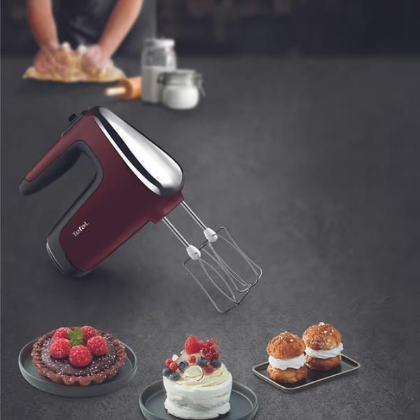 Миксер Tefal HT652538 Бордовый 600 Вт, Количество скоростей: 6, Турборежим photo 5