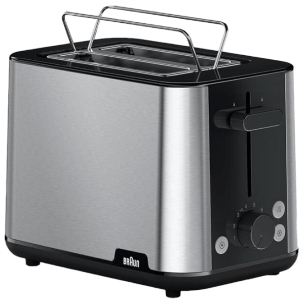 Тостер Braun HT1510BK Черный 900 Вт, Количество степеней обжаривания: 8 photo 1