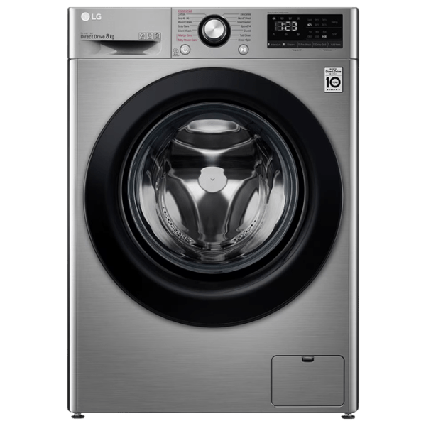 Mașină de spălat LG F4WV308S6TE Silver 8 kg, 1400 rpm, C photo 1