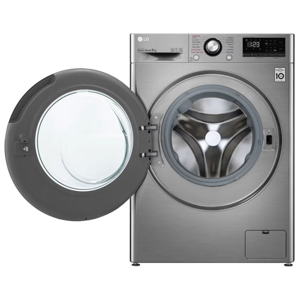 Mașină de spălat LG F4WV308S6TE Silver 8 kg, 1400 rpm, C photo 3
