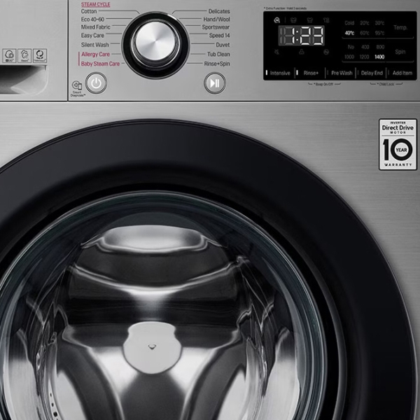 Mașină de spălat LG F4WV308S6TE Silver 8 kg, 1400 rpm, C photo 5