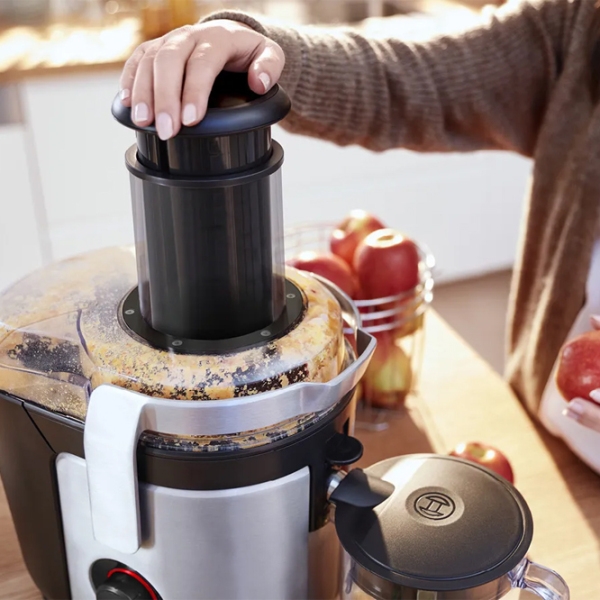 Соковыжималка Bosch MES4000 Нержавеющая сталь 1000 Вт, Центробежная, Количество скоростей: 2 photo 6