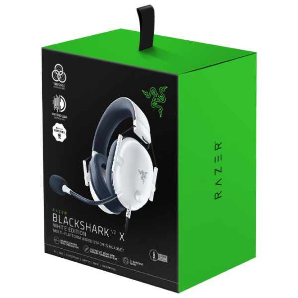 Căști Razer BlackShark V2 X White Cu fir / Gaming / Over the ear photo 6