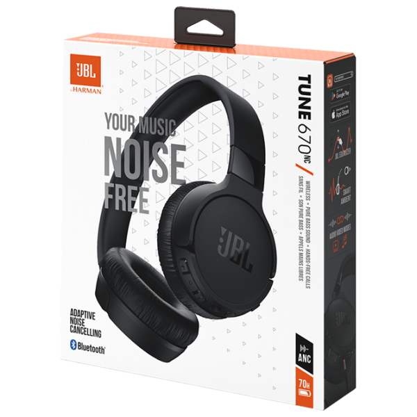 Căști JBL Tune 670 Black Fără fir + Cu fir / Personal / On the ear photo 10