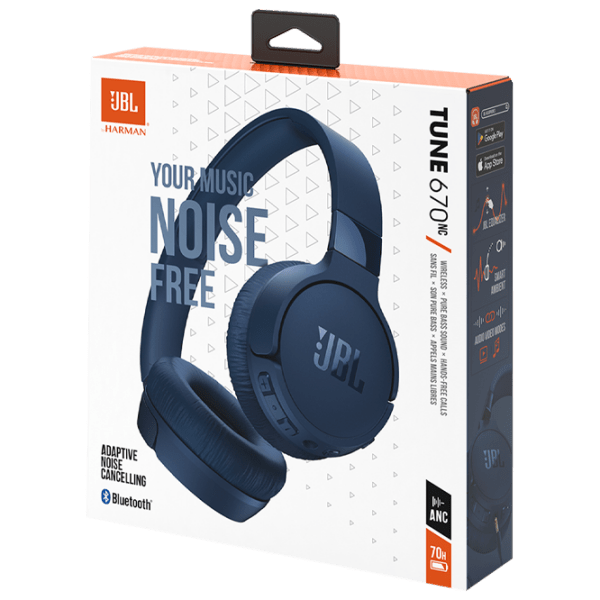Căști JBL Tune 670 Blue Fără fir + Cu fir / Personal / On the ear photo 10