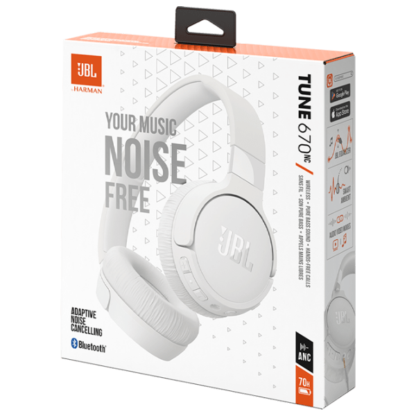 Наушники JBL Tune 670 Белый Беспроводные + Проводные / Персональный / Накладные photo 10
