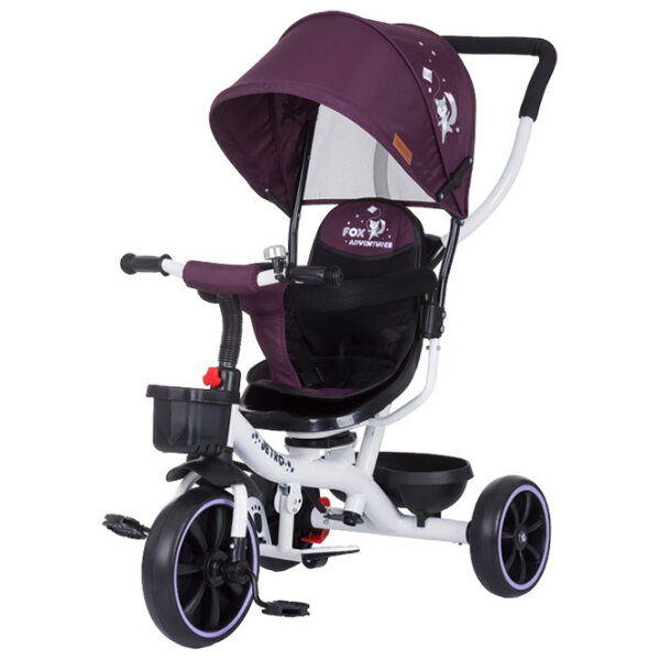 Triciclu Chipolino Jetro 360 Purple Metal/ Pentru copii photo 1