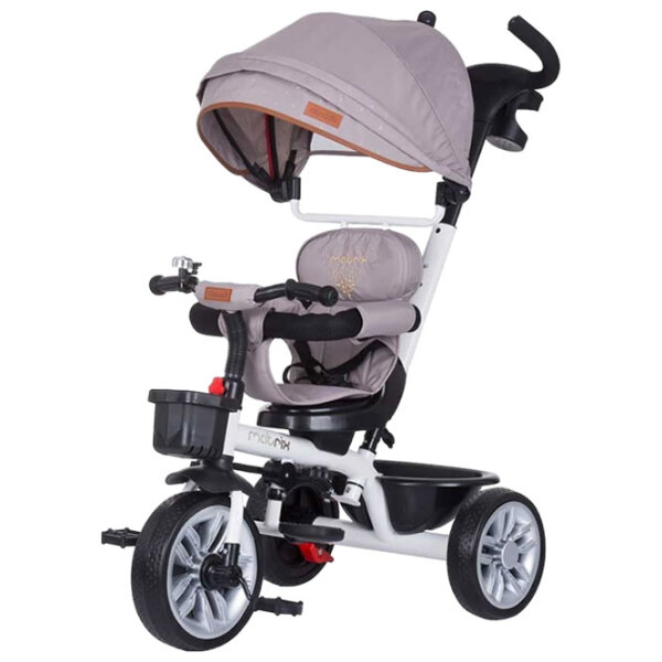 Triciclu Chipolino Matrix 360 Beige Metal/ Pentru copii photo 1