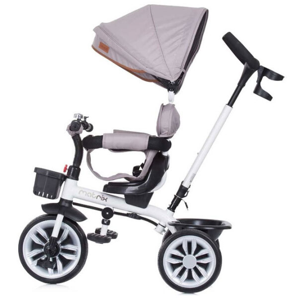 Triciclu Chipolino Matrix 360 Beige Metal/ Pentru copii photo 2