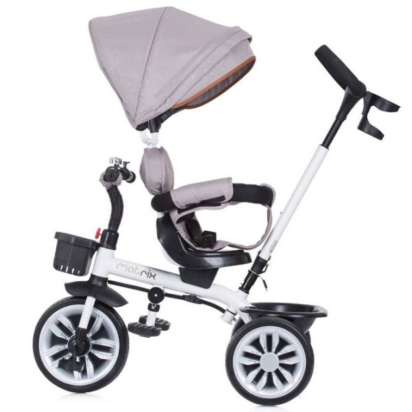 Triciclu Chipolino Matrix 360 Beige Metal/ Pentru copii photo 3