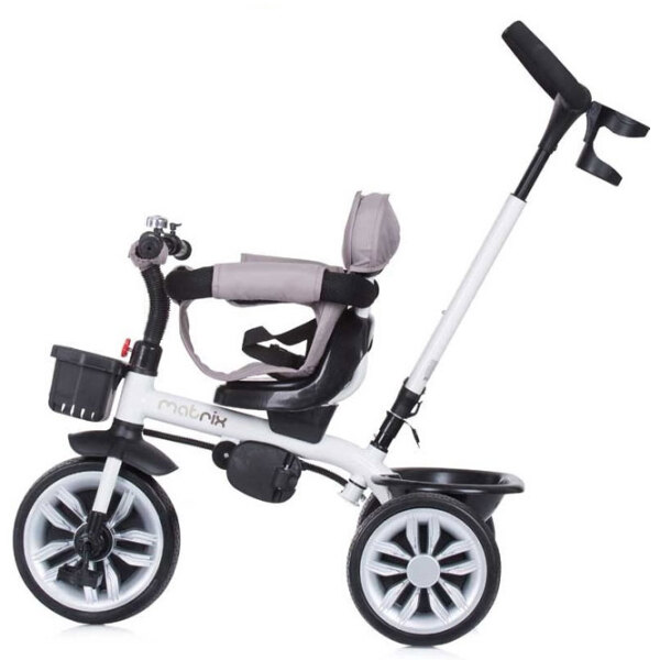 Triciclu Chipolino Matrix 360 Beige Metal/ Pentru copii photo 4