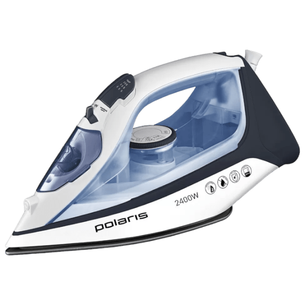 Fier de călcat Polaris PIR2483K White 2400 W, 45 g/ min, 0.3 l, Ceramică photo 1