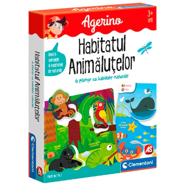 Настольная игра Clementoni Animalutele & Habitatele Lor Развитие, 3+ photo 1