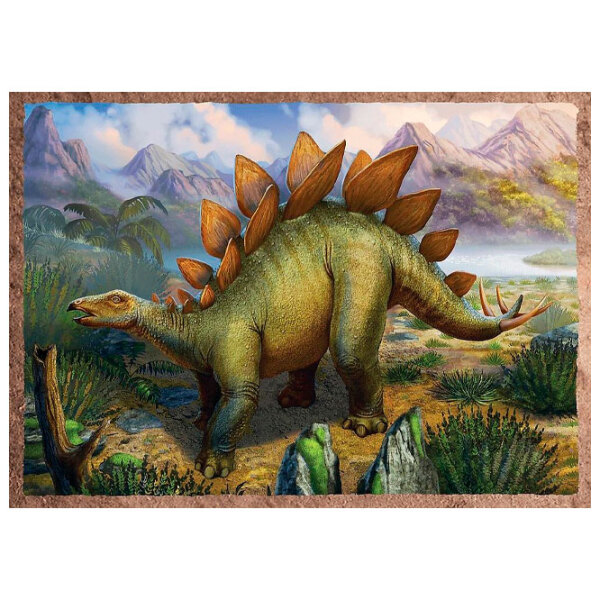 Puzzle 2D Trefl 4in1 Interesting Dinosaurs (34383) Numărul de piese: 207, V&acirc;rsta recomandată: 4+ photo 2
