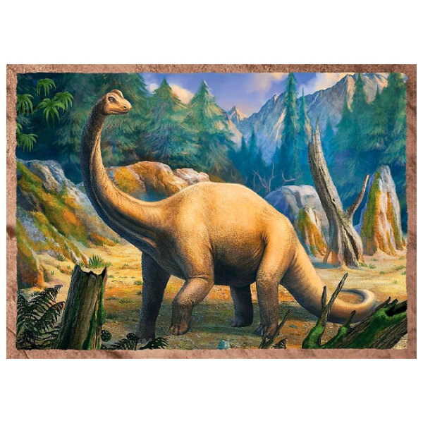 Puzzle 2D Trefl 4in1 Interesting Dinosaurs (34383) Numărul de piese: 207, V&acirc;rsta recomandată: 4+ photo 4