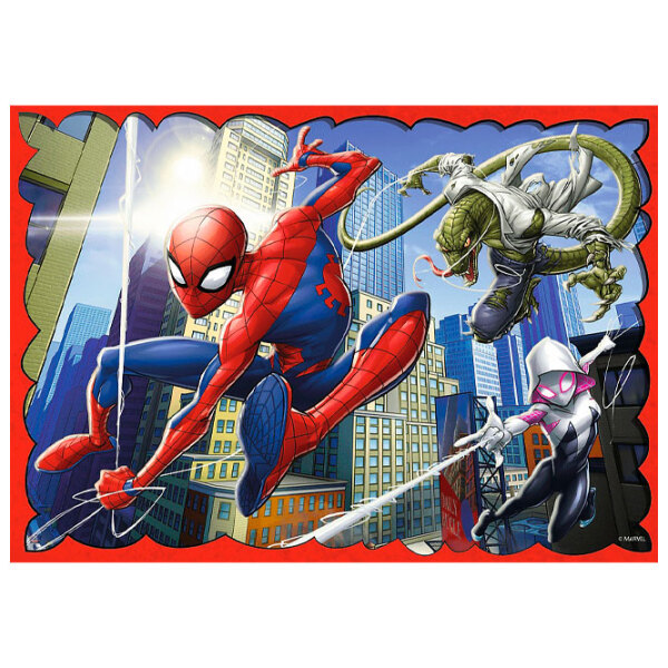 Puzzle 2D Trefl 4in1 The Heroic Spiderman (34384) Numărul de piese: 207, V&acirc;rsta recomandată: 4+ photo 2