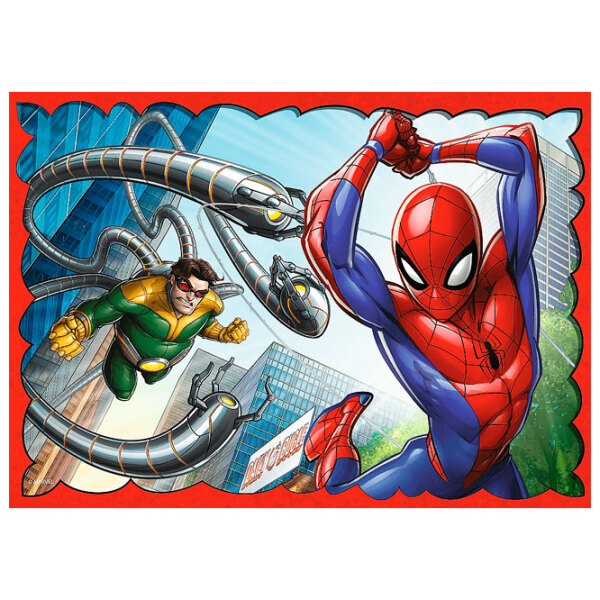 Puzzle 2D Trefl 4in1 The Heroic Spiderman (34384) Numărul de piese: 207, V&acirc;rsta recomandată: 4+ photo 4