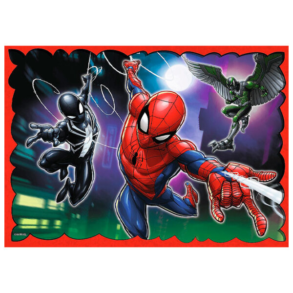 Puzzle 2D Trefl 4in1 The Heroic Spiderman (34384) Numărul de piese: 207, V&acirc;rsta recomandată: 4+ photo 5