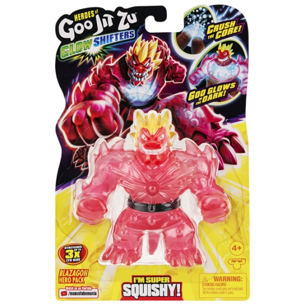 Figurine Goojitzu Glow Shifters Blazagon Hero Pack 4+ / Pink photo 1