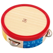 Jucărie muzicală Hape Tap-Along Tamborine E0607A Red 3+