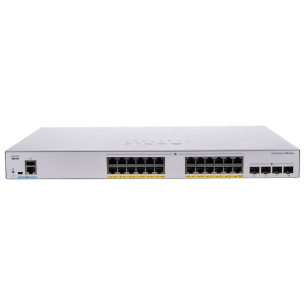 Коммутатор Cisco CBS350-24P-4G Белый 56 Гбит/ с photo 1