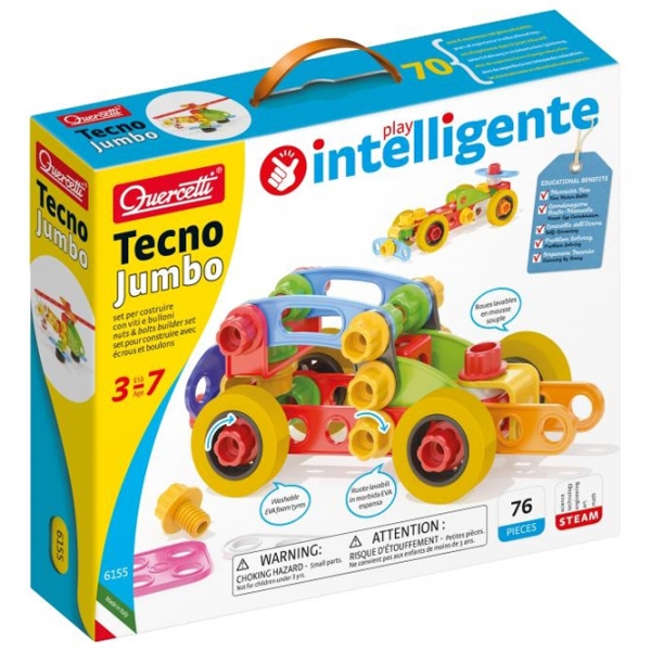 Constructor Quercetti Tecno Jumbo Multicolor Numărul de piese 76, 3+ photo 1