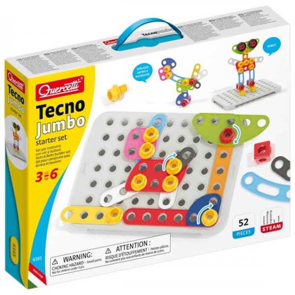 Constructor Quercetti Techno Jumbo Starter Set Multicolor Numărul de piese 52, 3+ photo 1
