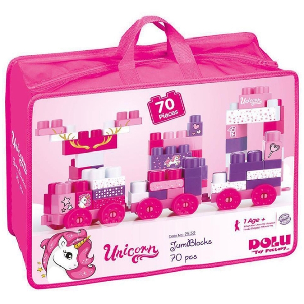 Конструктор Dolu Toy Unicorn Розовый Количество деталей 70, 1+ photo 1