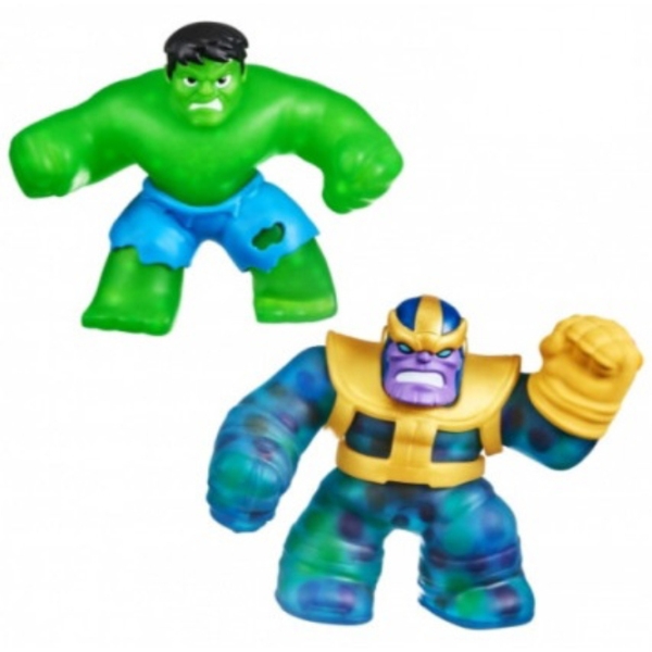 Figurine Goojitzu Marvel Twin Pack Thanos vs Hulk 4+ / Green photo 1