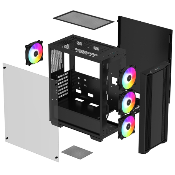 Carcasă Deepcool CC360 ARGB Black micro ATX photo 9