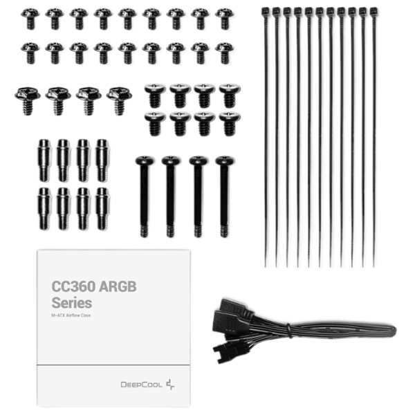Carcasă Deepcool CC360 WH ARGB White micro ATX photo 11