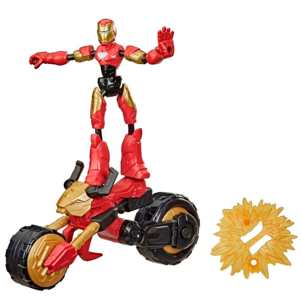 Figurină Hasbro Avengers Flex Rider Iron Man 4+ / Red photo 1