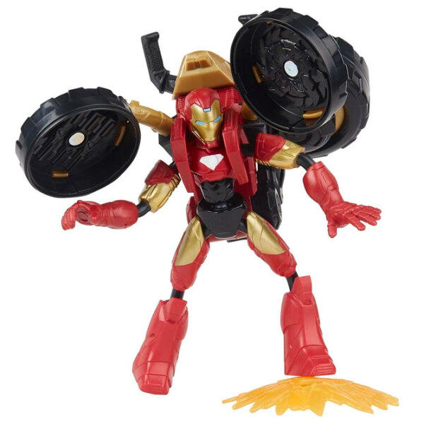 Figurină Hasbro Avengers Flex Rider Iron Man 4+ / Red photo 3