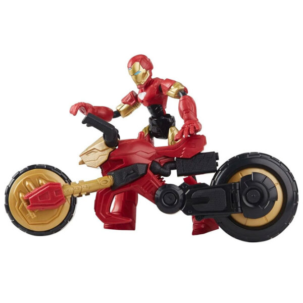 Figurină Hasbro Avengers Flex Rider Iron Man 4+ / Red photo 4