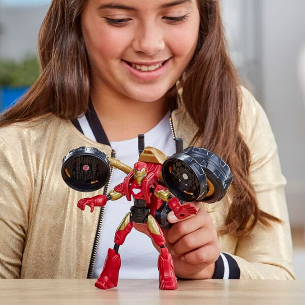 Figurină Hasbro Avengers Flex Rider Iron Man 4+ / Red photo 5