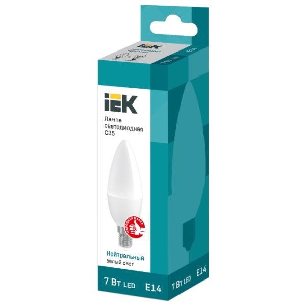 Bec LED IEK C35 LLE-C35-7-230-40-E14 E14 | 7 W | White photo 2