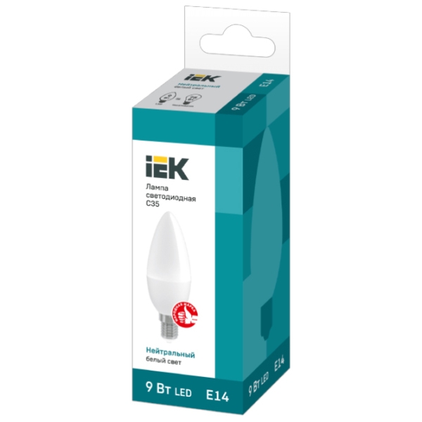 Bec LED IEK C35 LLE-C35-9-230-40-E14 E14 | 9 W | White photo 2