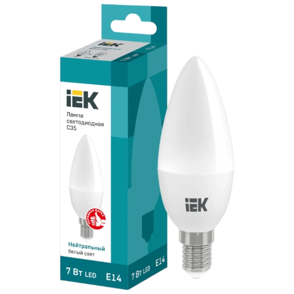 Лампочка светодиодная IEK C35 LLE-C35-5-230-40-E14 E14 | 5 Вт | White photo 3